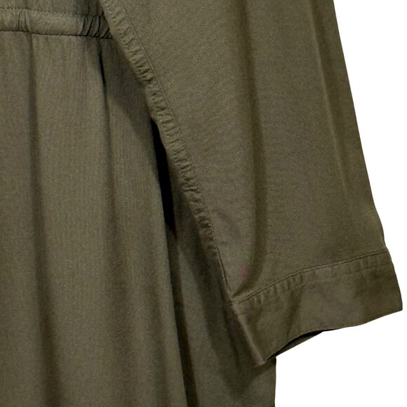Old Navy Long Sleeve Utility Jumpsuit Waist Defining Frosted Olive  XL - Picture 8 of 11